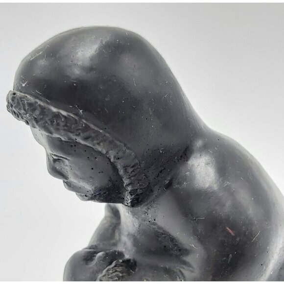 Aardvark Soapstone Carving Inuit Figurine Sculpture 1972 Canada 4.5 in Tall Vtg - Picture 7 of 7